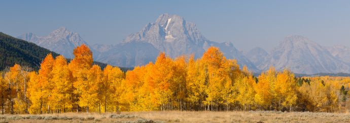 Herbstliches Panorama der Grand Tetons (USA) Herbstliches Panorama der Grand Tetons (USA)
