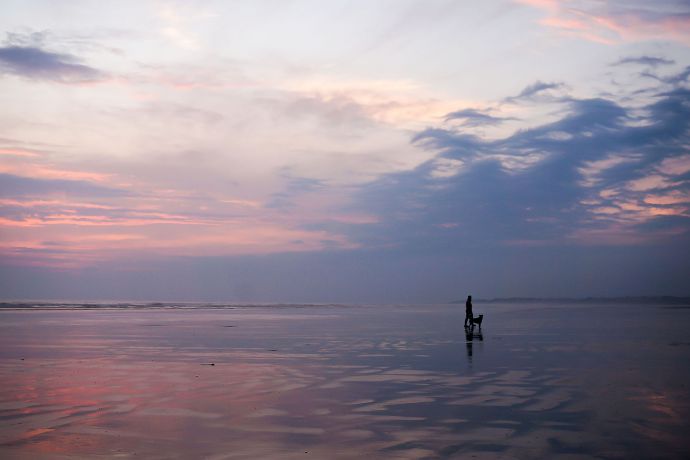 Abendstimmung am Meer dieses Foto zeigt eine Abendstimmung am Meer